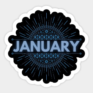 January Sticker